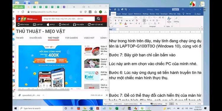 Cách tận dụng máy tính bảng cũ làm màn hình phụ cho máy tính