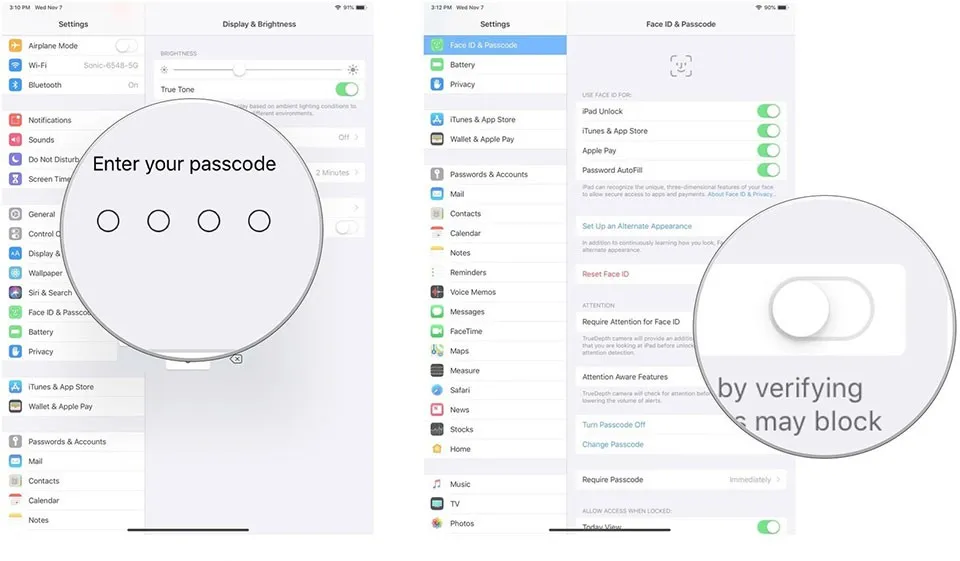Cách tăng cường bảo mật cho Face ID trên iPad Pro 2018