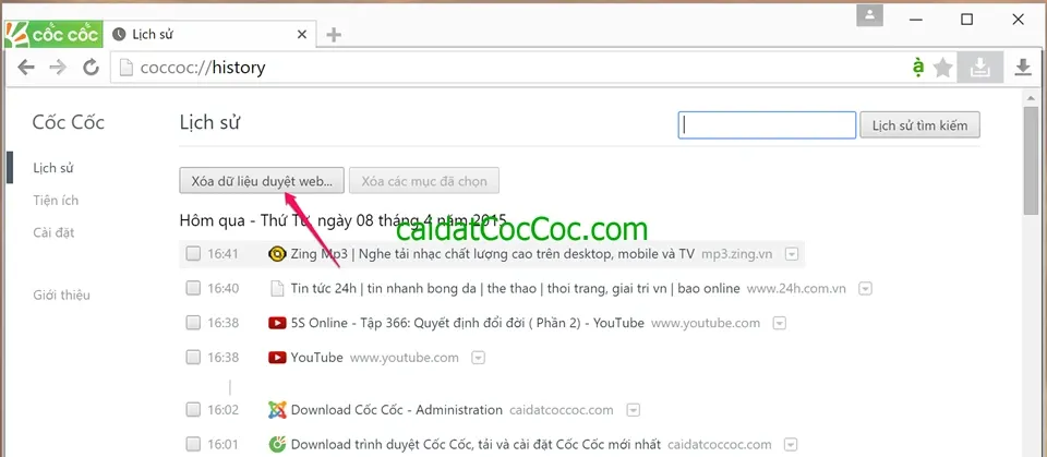 Cách tăng tốc độ download cho Cốc Cốc