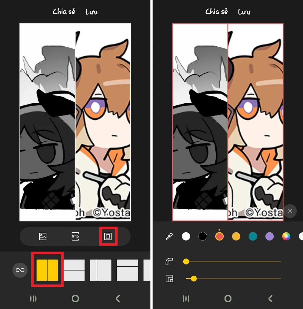 Cách tạo ảnh ghép trên điện thoại Samsung