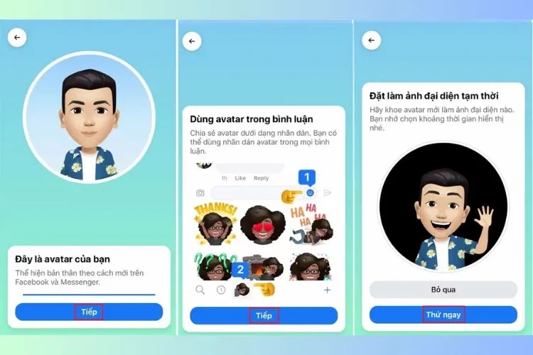 Cách tạo avatar Facebook, sticker theo ảnh đại diện Facebook Messenger cực thú vị