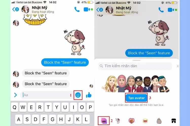 Cách tạo avatar Facebook, sticker theo ảnh đại diện Facebook Messenger cực thú vị