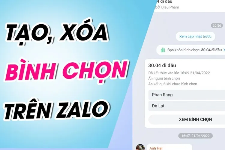 Cách tạo bình chọn trên Zalo siêu nhanh trong vòng vài nốt nhạc