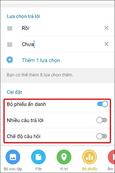 Cách tạo cuộc thăm dò ý kiến trên Telegram cực dễ