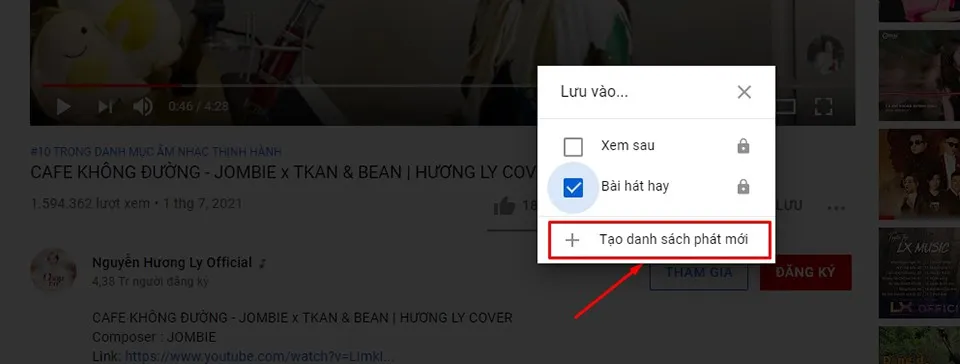 Cách tạo danh sách phát video YouTube trên máy tính cực dễ