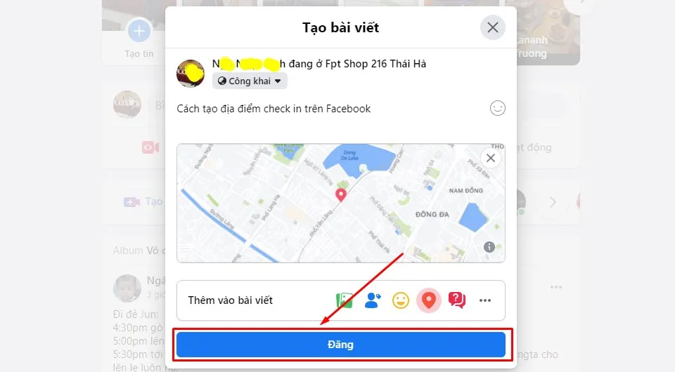 Cách tạo địa điểm check in Facebook trên điện thoại và máy tính