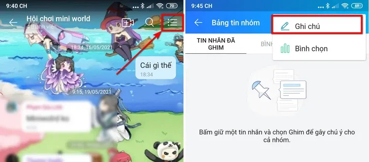 Cách tạo ghi chú cho nhóm chat Zalo không phải ai cũng biết