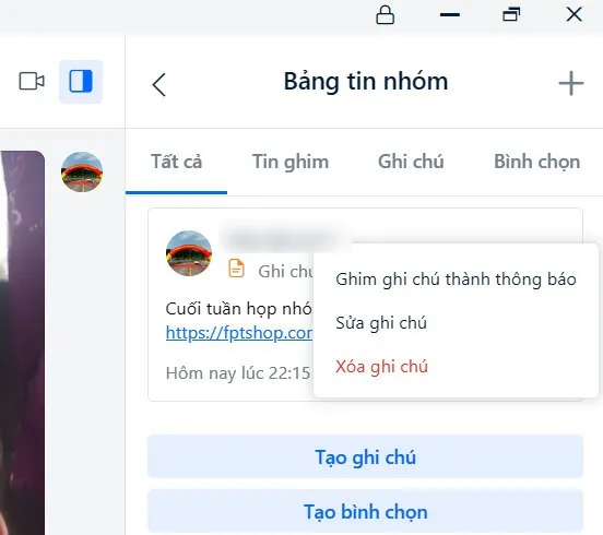 Cách tạo ghi chú cho nhóm chat Zalo không phải ai cũng biết