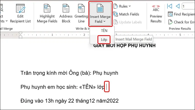 Cách tạo giấy mời hàng loạt trong Word vô cùng nhanh chóng