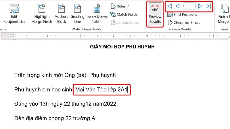 Cách tạo giấy mời hàng loạt trong Word vô cùng nhanh chóng