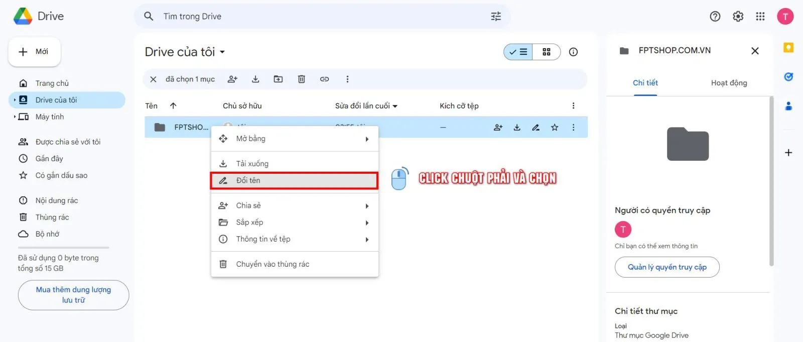 Cách tạo Google Drive nhanh chóng để lưu trữ, sắp xếp và chia sẻ dữ liệu cá nhân