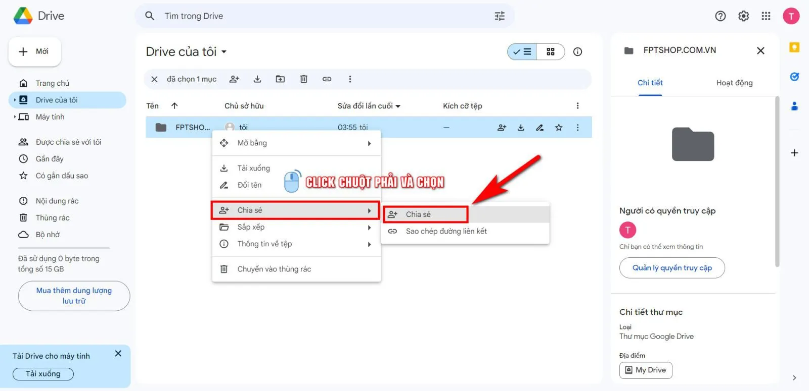 Cách tạo Google Drive nhanh chóng để lưu trữ, sắp xếp và chia sẻ dữ liệu cá nhân