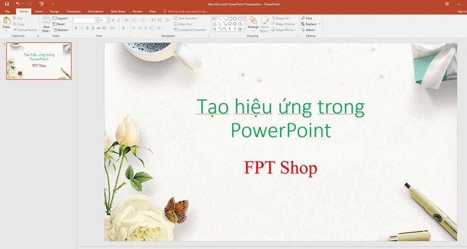 Cách tạo hiệu ứng trong PowerPoint đẹp mắt và hấp dẫn