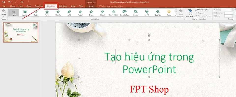 Cách tạo hiệu ứng trong PowerPoint đẹp mắt và hấp dẫn