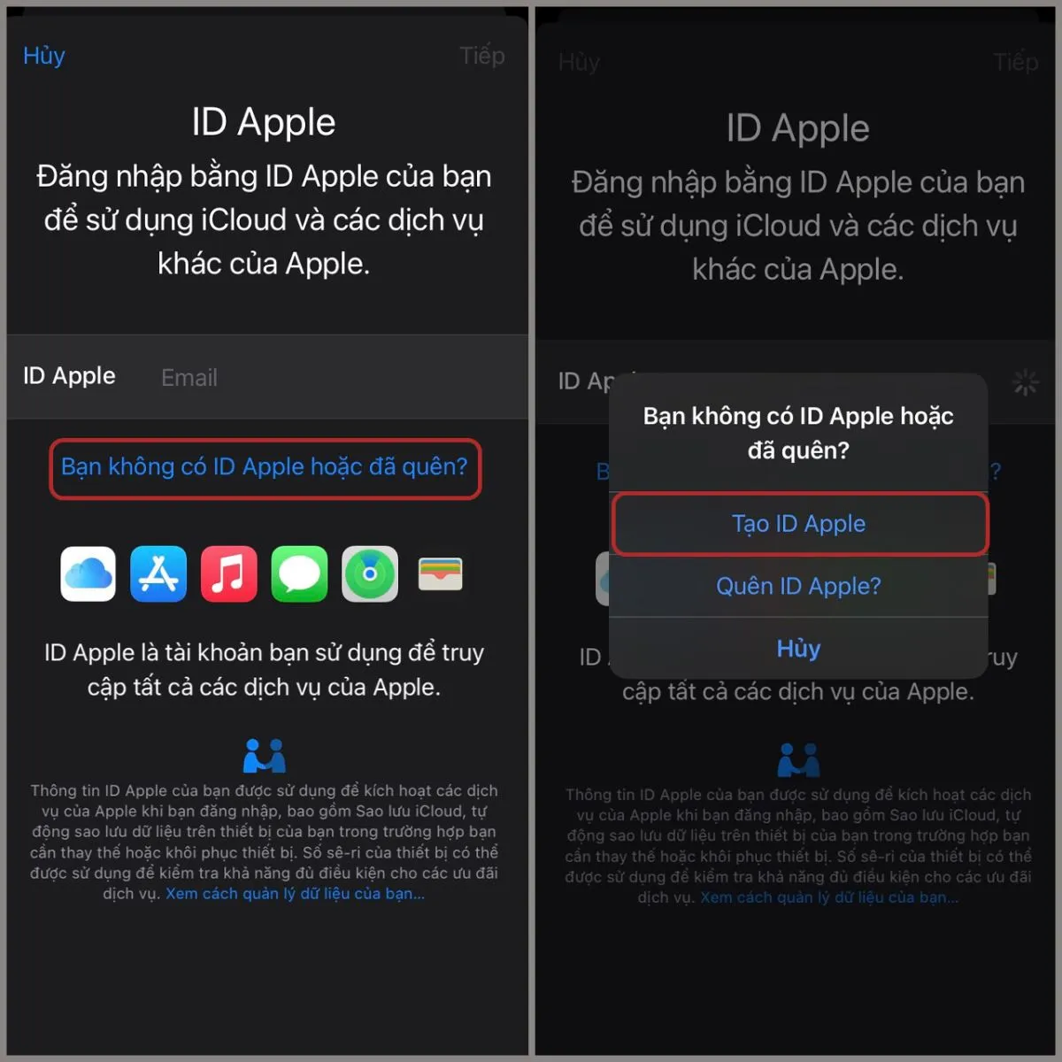 Cách tạo iCloud cho iPhone 6, iPhone 6 Plus để bảo vệ tài liệu, thông tin cá nhân an toàn hơn