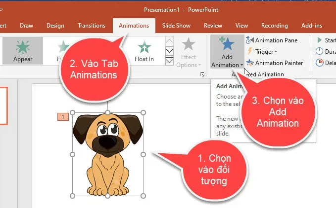 Cách tạo nhiều hiệu ứng cho 1 đối tượng trong PowerPoint 2010 đơn giản