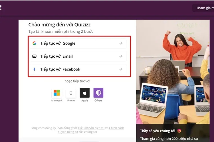 Cách tạo Quizizz trên điện thoại, máy tính nhanh chóng phục vụ học tập, kiểm tra