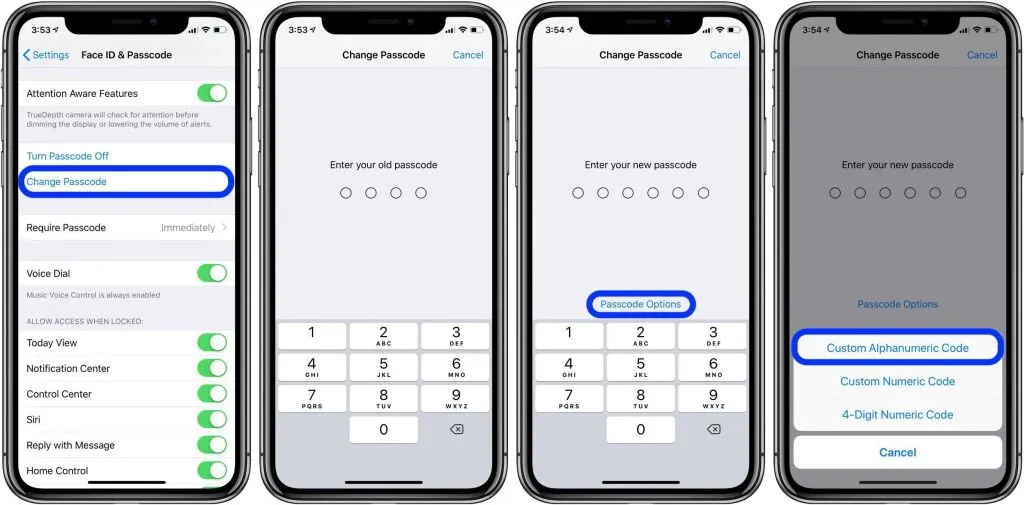 Cách tạo ra passcode có cả chữ lẫn số trên iPhone và iPad