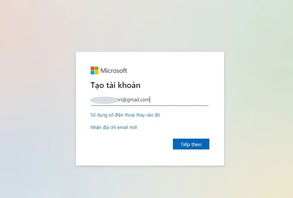 Cách tạo tài khoản Microsoft bằng Gmail của bạn chỉ với vài bước đơn giản