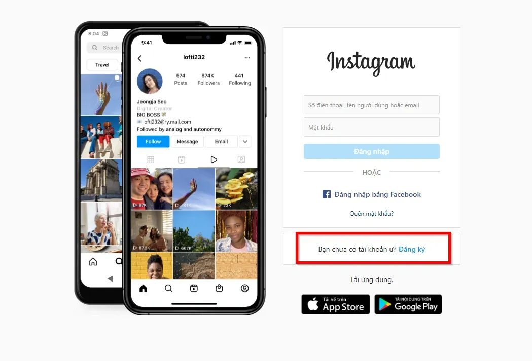 Cách tạo tài khoản và đăng nhập Instagram cực đơn giản