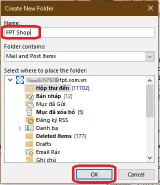 Cách tạo thư mục và chuyển email vào thư mục trong Outlook
