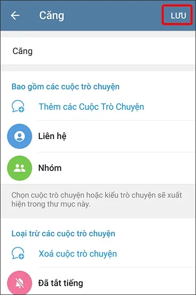 Cách tạo và quản lý thư mục trò chuyện Telegram siêu dễ