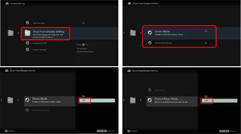 Cách tắt chế độ Demo trên tivi Sony đơn giản, chi tiết từ A-Z 