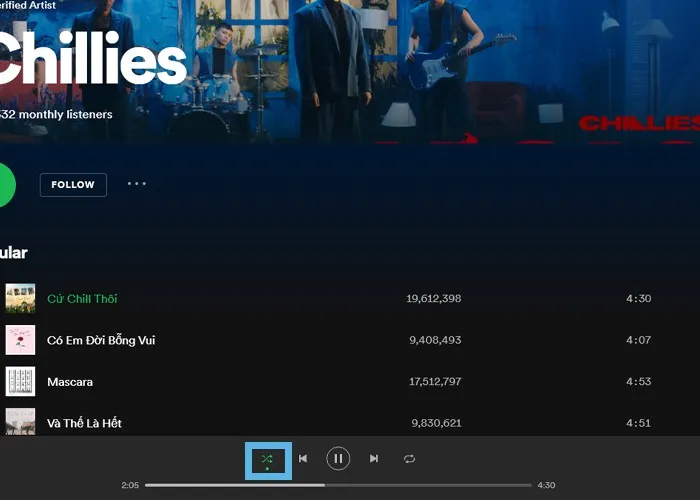 Cách tắt chế độ phát ngẫu nhiên trên Spotify có thể bạn chưa biết