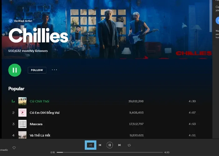 Cách tắt chế độ phát ngẫu nhiên trên Spotify có thể bạn chưa biết