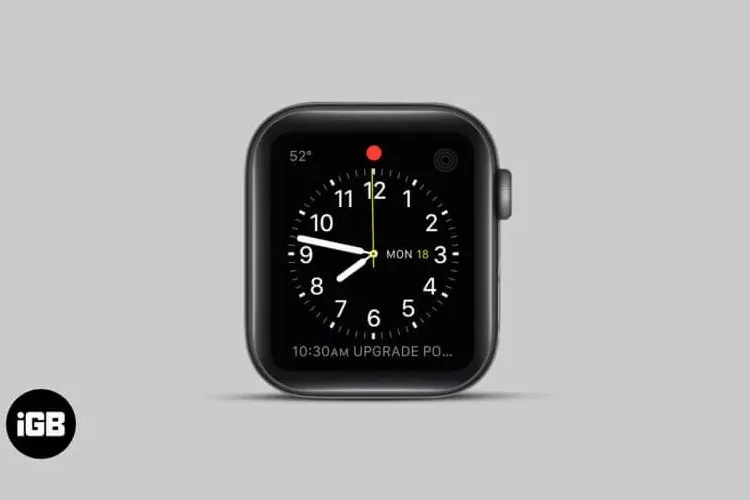 Cách tắt dấu chấm đỏ trên màn hình Apple Watch