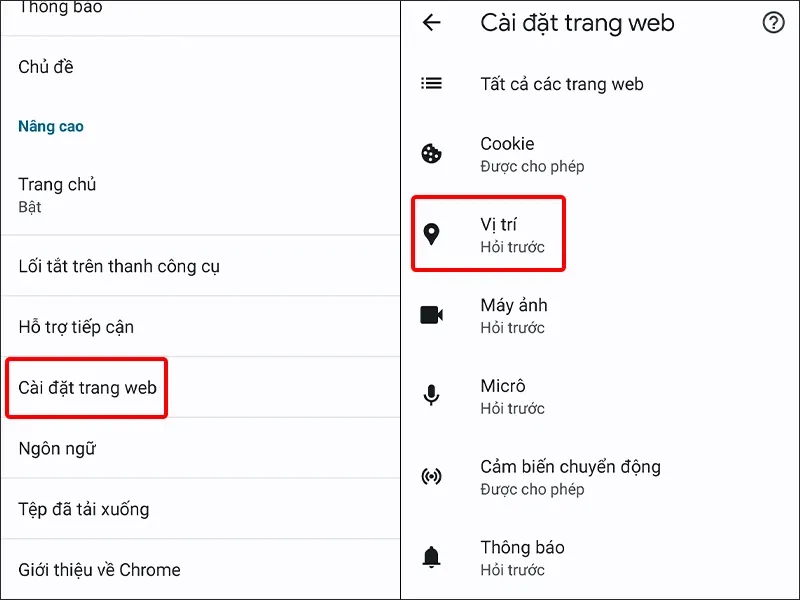 Cách tắt hoặc bật dịch vụ vị trí trên Google Chrome