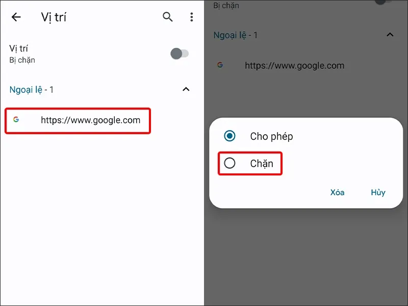 Cách tắt hoặc bật dịch vụ vị trí trên Google Chrome