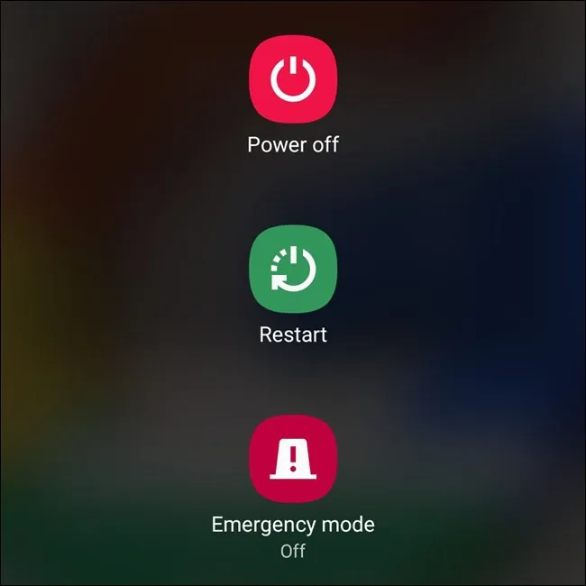 Cách tắt nguồn hoặc khởi động lại Samsung Galaxy S20