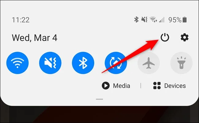 Cách tắt nguồn hoặc khởi động lại Samsung Galaxy S20