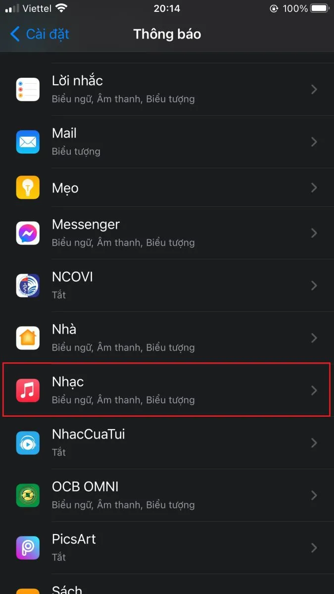 Cách tắt sáng màn hình iPhone khi có thông báo đến