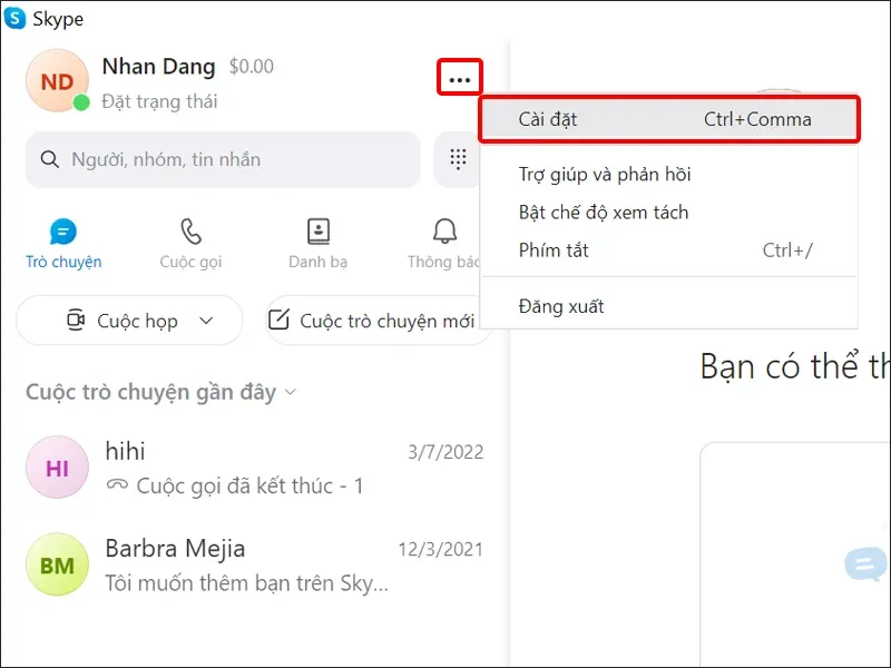 Cách tắt thông báo qua email của Skype trên điện thoại và máy tính cực dễ