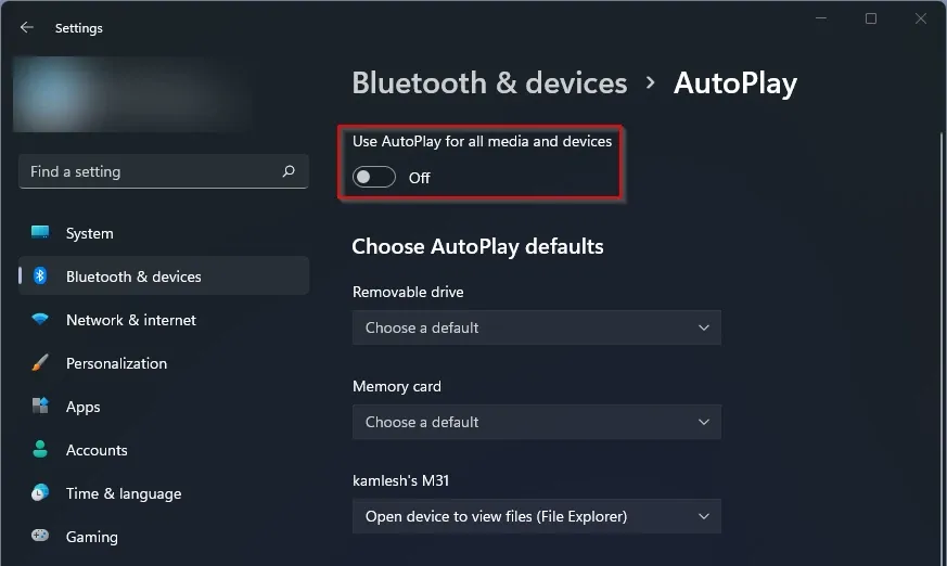 Cách tắt tính năng AutoRun hoặc AutoPlay trên Windows 11