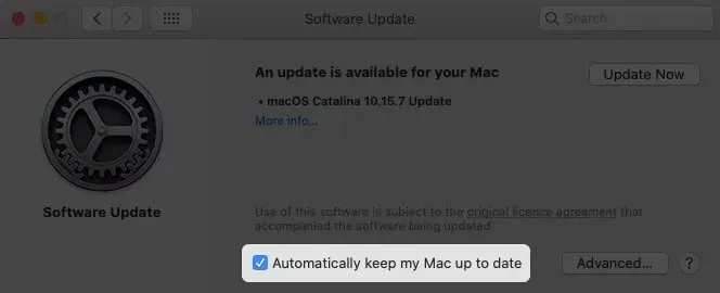 Cách tắt tự động cập nhật macOS trên máy tính Mac