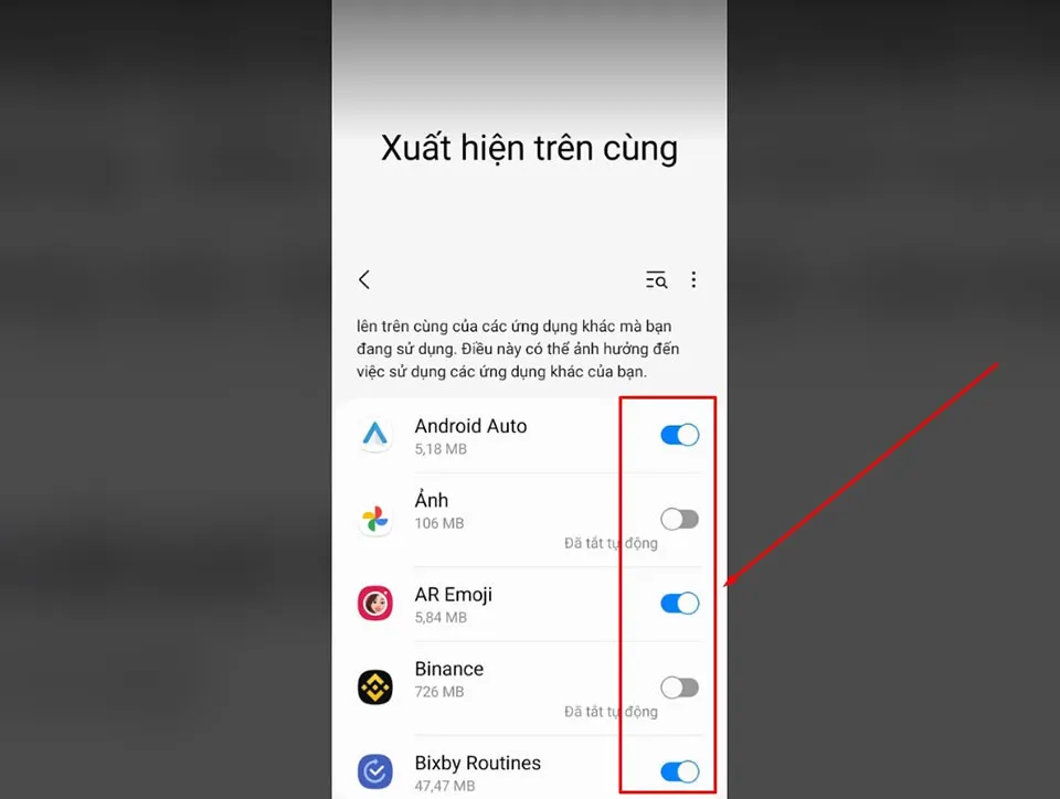 Cách tắt ứng dụng chặn màn hình trên điện thoại Samsung