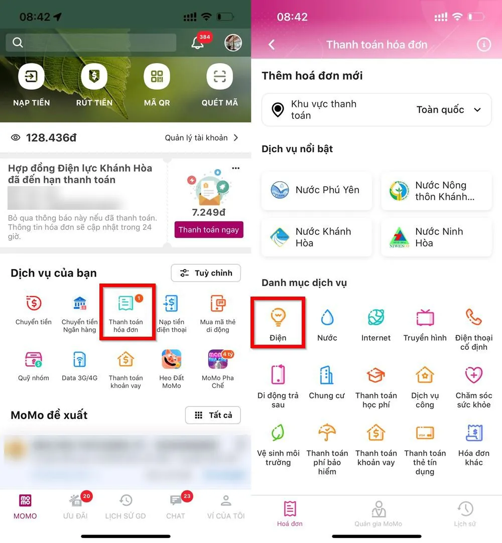 Cách thanh toán tiền điện qua MoMo trên điện thoại cực đơn giản, tiết kiệm thời gian