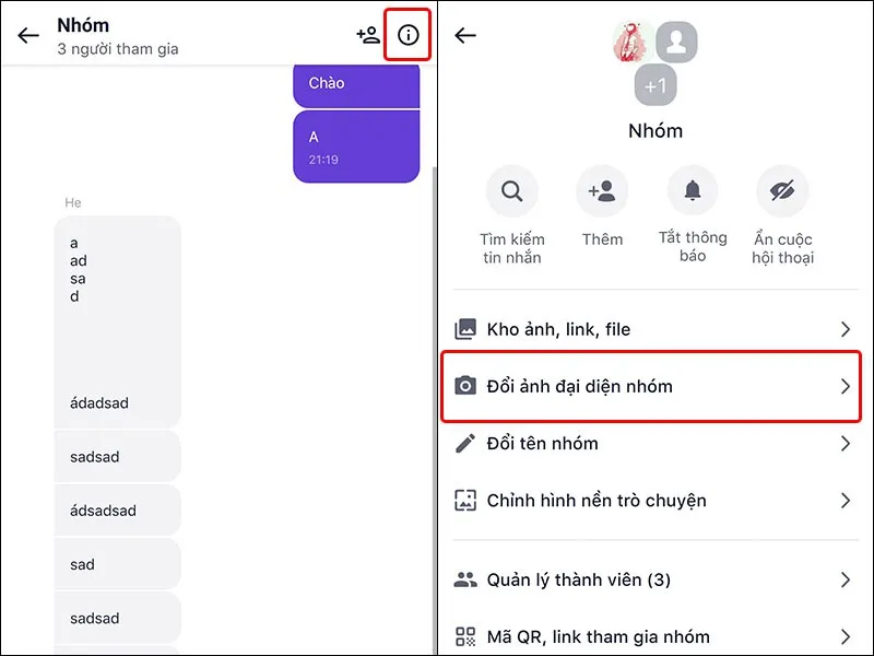 Cách thay đổi ảnh đại diện nhóm chat trên ứng dụng Mocha cực dễ