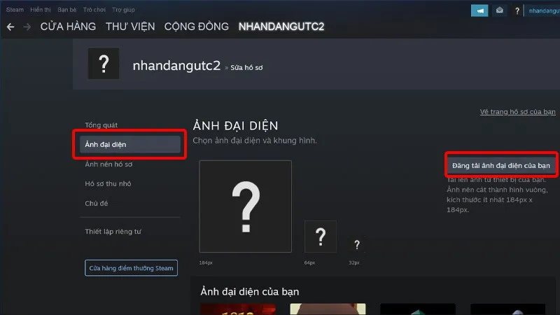 Cách thay đổi ảnh đại diện tài khoản Steam đơn giản, nhanh chóng