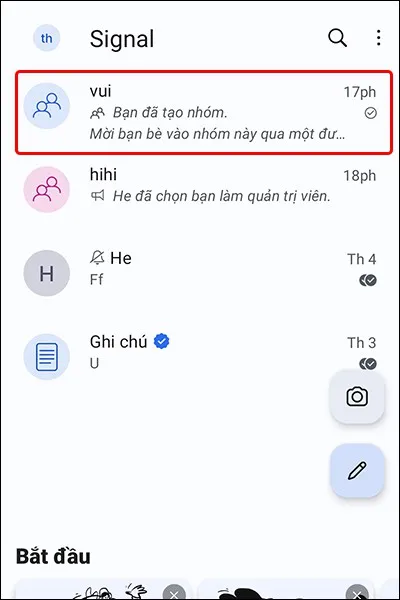 Cách thay đổi Avatar nhóm trên ứng dụng Signal đẹp mắt và nhanh chóng