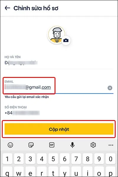 Cách thay đổi địa chỉ email trên ứng dụng Be vô cùng đơn giản