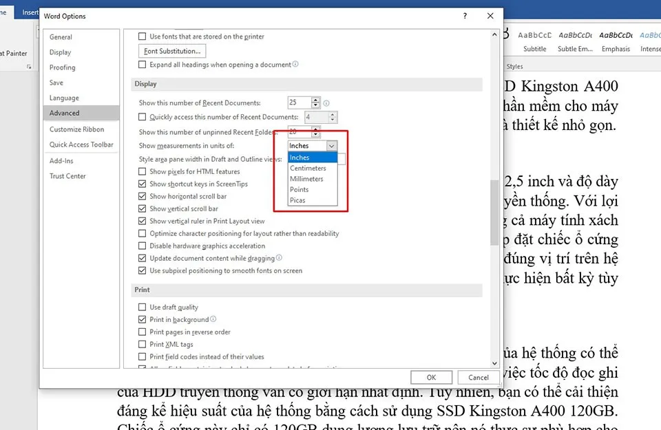Cách thay đổi đơn vị trong Word cho mọi tài liệu của bạn