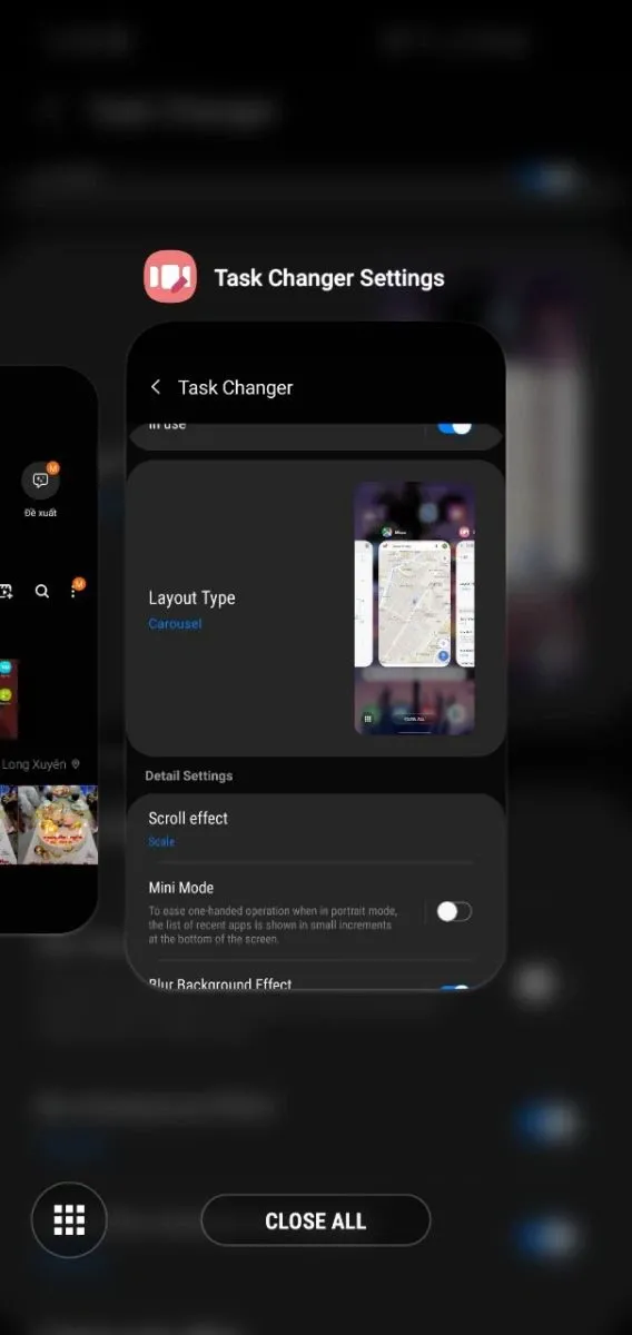 Cách thay đổi giao diện đa nhiệm trên điện thoại Samsung cực độc đáo