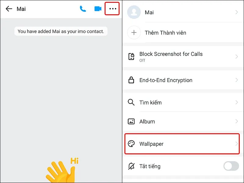 Cách thay đổi hình nền chat trong ứng dụng imo cực đơn giản