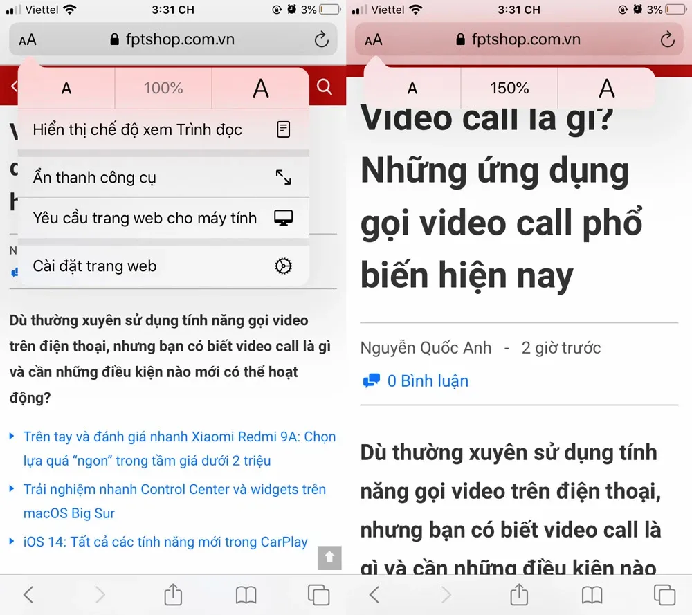 Cách thay đổi kích cỡ chữ trên iPhone và iPad