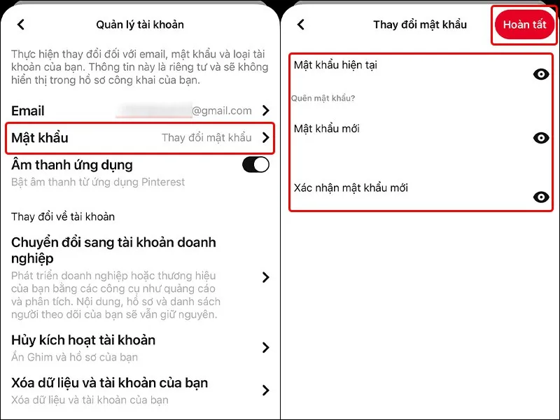 Cách thay đổi mật khẩu Pinterest trên điện thoại và máy tính vô cùng đơn giản