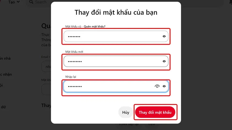 Cách thay đổi mật khẩu Pinterest trên điện thoại và máy tính vô cùng đơn giản